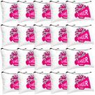 Bolsa de maquiagem Cosblank Cheer Teams Canvas 20 unidades rosa