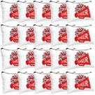Bolsa de maquiagem Cosblank Cheer Teams Canvas, 20 unidades, vermelha