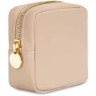 Bolsa de maquiagem DANCOUR Small Mini Cosmetic Pouch Travel Beige Bolsa de maquiagem DANCOUR Small Mini Cosmetic Pouch Travel Beige