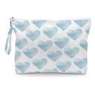 Bolsa de maquiagem de coração, bolsa de higiene, bolsa impermeável de cosméticos de viagem de grande capacidade, bolsa com zíper para mulheres, meninas, mãe, esposa, irmã, amigas, bolsa úmida, bolsa de fraldas para bebês, presentes românticos de coração boho