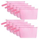 Bolsa de maquiagem de lona Sinzip MN-WB07 rosa XS com alça 10 unidades