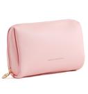 Bolsa de maquiagem de viagem Aveniee Small Vegan Leather Pink
