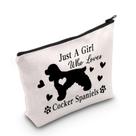 Bolsa de maquiagem G2TUP Cocker Spaniel Lover, presente para mulheres