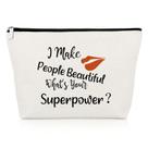 Bolsa de maquiagem Gevody Makeup Artist Gift para mulheres 25x17cm