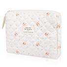 Bolsa de maquiagem Gosect Floral Cotton pequena para mulheres e meninas