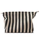Bolsa de maquiagem HAPPYHEIDI Bolsa de higiene cosmética com listras grandes Bolsa de maquiagem HAPPYHEIDI Bolsa de higiene cosmética com listras grandes