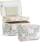 Bolsa de maquiagem HBSelect Travel de algodão acolchoada para mulheres e meninas