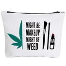 Bolsa de maquiagem iHopes+ Funny Leaf Cosmetic Travel Bag para mulheres