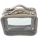 Bolsa de maquiagem JAZD Clear Toalete Organizer Travel Organizer Grey