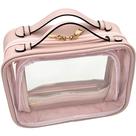 Bolsa de maquiagem JAZD Clear Toalete Transparente para Mulheres