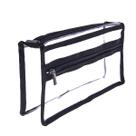 Bolsa de maquiagem Jula Vance Clear PVC transparente tamanho grande