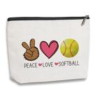 Bolsa de maquiagem kdxpbpz Presentes de softball para meninas à prova d'água Bolsa de maquiagem kdxpbpz Presentes de softball para meninas à prova d'água
