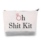 Bolsa de maquiagem LEVLO Oh Shit Kit Funny Bachelorette Bridal Shower
