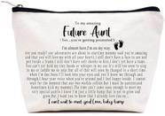 Bolsa de maquiagem LIBIHUA To My Amazing Future Aunt 25x18x7cm