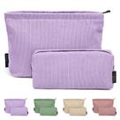 Bolsa de maquiagem MAGEFY Corduroy Purple para bolsa de viagem, 2 peças Bolsa de maquiagem MAGEFY Corduroy Purple para bolsa de viagem, 2 peças