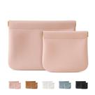 Bolsa de maquiagem MEIBOOCH Organosilicon Super Fiber Leather Pink