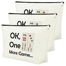 Bolsa de maquiagem Mxrymvu Mahjong Lover Gift para mulheres x3 Bolsa de maquiagem Mxrymvu Mahjong Lover Gift para mulheres x3