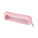 Bolsa De Maquiagem Pequena Transparente À Prova d'Água Em Couro PU, Organizador Cosmético Portátil