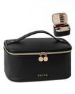 Bolsa de maquiagem Prite de grande capacidade à prova d'água com alça preta Bolsa de maquiagem Prite de grande capacidade à prova d'água com alça preta