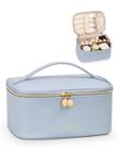 Bolsa de maquiagem Prite Portable Cosmetic Organizer impermeável azul