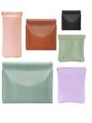 Bolsa de maquiagem Quarter Rainbow 6 peças de couro PU de cores misturadas