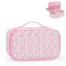 Bolsa de maquiagem Relavel Cute Pink com porta-pincel para meninas