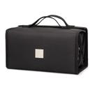 Bolsa de maquiagem ROYALFAIR Roll Up Travel Toiletry preta para mulheres