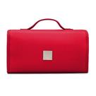 Bolsa de maquiagem ROYALFAIR Roll Up Travel Toiletry vermelha para mulheres