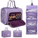 Bolsa de maquiagem ROYALFAIR Roll Up Waterproof Toiletry Violet Women