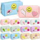 Bolsa de maquiagem Sanwuta Preppy Patch Chenille Letters 12 unidades