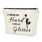 Bolsa de maquiagem Sazuwu Cheerleader, presente para meninas e mulheres adolescentes