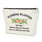 Bolsa de maquiagem Sazuwu Wedding Planner, presente para o dia do casamento Bolsa de maquiagem Sazuwu Wedding Planner, presente para o dia do casamento