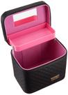 Bolsa de maquiagem Sooyee Cosmetic Travel Bag com espelho e bandeja dobrável