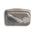 Bolsa de maquiagem Stasher Premium Silicone Reutilizável Taupe 350ml