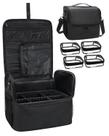 Bolsa de maquiagem TANTO Tattoo Case com 4 bolsas e divisórias pretas