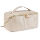 Bolsa de maquiagem Telena Large Capacity Travel PU Leather Women