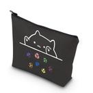 Bolsa de maquiagem TSOTMO Cat Throwing Dice Bag of Holding para mulheres