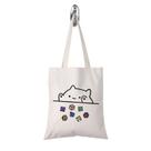 Bolsa de maquiagem TSOTMO Cat Throwing Dice Bag of Holding para mulheres