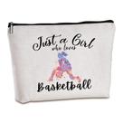Bolsa de maquiagem Wlesinzt, presentes de basquete para mulheres, tamanho de viagem