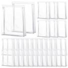 Bolsa de maquiagem Xuniea Mini Clear 50 unidades de PVC impermeável 13x17x4 cm Bolsa de maquiagem Xuniea Mini Clear 50 unidades de PVC impermeável 13x17x4 cm