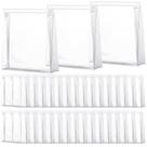 Bolsa de maquiagem Xuniea Mini Clear 50 unidades de PVC impermeável 18x13x4cm Bolsa de maquiagem Xuniea Mini Clear 50 unidades de PVC impermeável 18x13x4cm