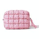 Bolsa de maquiagem Yarnic Quilted Cosmetic Bag Organizer rosa