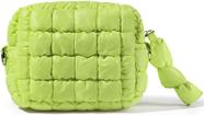 Bolsa de maquiagem Yarnic Quilted Quilt Cosmetic Bag Organizer Green