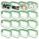 Bolsa de maquiagem Yedsintu Clear PVC Waterproof Travel Green-M