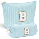 Bolsa de maquiagem YOOLIFE 2 Travel para mulheres com divisões e compartimentos Bolsa de maquiagem YOOLIFE 2 Travel para mulheres com divisões e compartimentos
