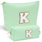 Bolsa de maquiagem YOOLIFE Cute Initial, presentes personalizados para meninas