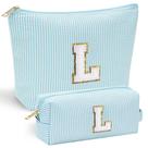 Bolsa de maquiagem YOOLIFE Cute Personalizada Initial para mulheres Bolsa de maquiagem YOOLIFE Cute Personalizada Initial para mulheres