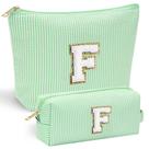 Bolsa de maquiagem YOOLIFE Gifts personalizada para mulheres com inicial