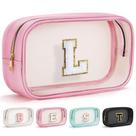 Bolsa de maquiagem YOOLIFE, presente de aniversário para crianças e meninas, rosa transparente Bolsa de maquiagem YOOLIFE, presente de aniversário para crianças e meninas, rosa transparente