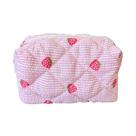 Bolsa de maquiagem ZUNUONUO Coquette, algodão acolchoado, organizador feminino